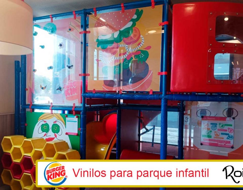 Vinilos para parque infantil de Burger King.